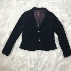 3/24 🛍 Old navy black velvet lined blazer LG